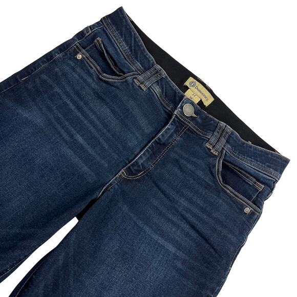 Democracy "Ab"Technology Dark Wash Boot Cut Mid Rise Tummy Control Jeans Size 14 - Picture 2 of 16